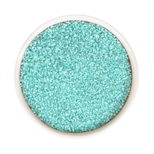 Зелено-голубой песок, декоративный песок в цвете Тиффани
