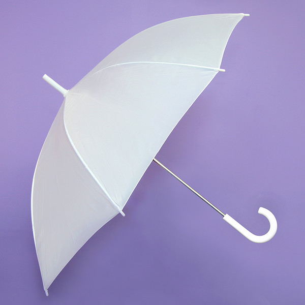 Зонт на свадьбу белый от дождя недорого купить в СПб, свадебный белый зонтик