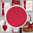 Малиново-красный песок для свадебной песочной церемонии купить